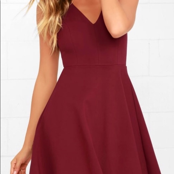 lulus maroon dress